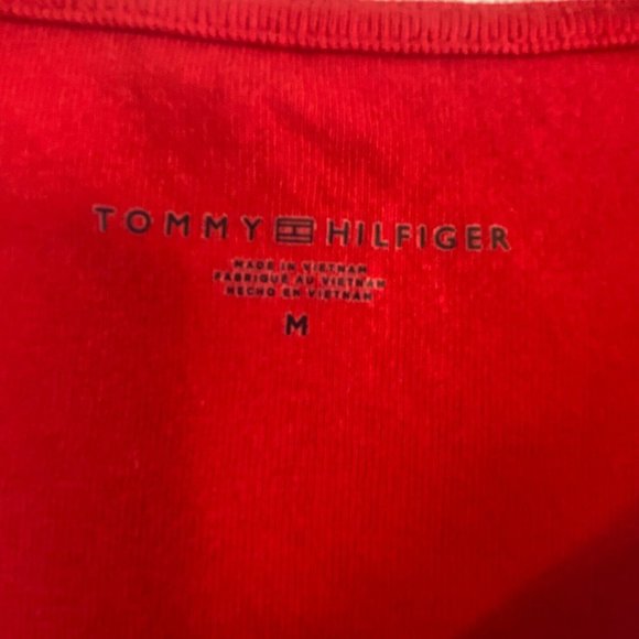 y2k Tommy Hilfiger Women's T-Shirt/Blouse Short-Sleeve Boat Neck Top M - Picture 3 of 7